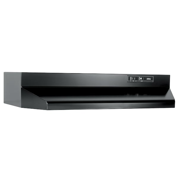 Broan-Nutone 30-Inch Black Under-Cabinet Ducted Range Hood with Easy Install System and 210 CFM Blower BUEZ030BL - main